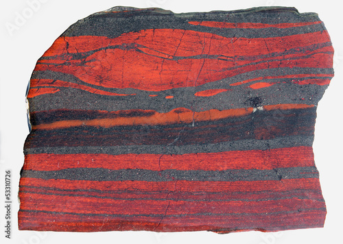 Neoarchean (2.7 giga year old) Banded Iron Formation, jaspilite