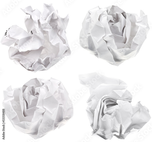 ball of white paper