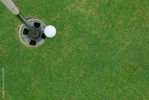 Golf Ball Near Hole