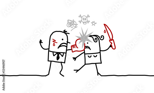 fighting couple