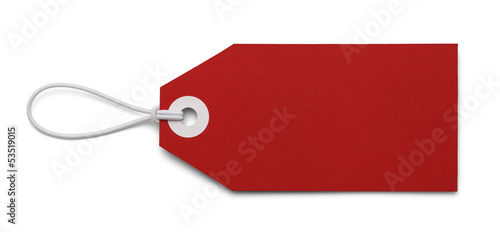 Blank Red Tag
