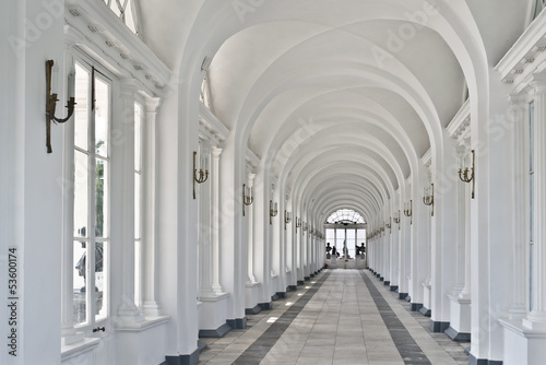 Interior of Cameron Gallery in Tsarskoe Selo, Russia