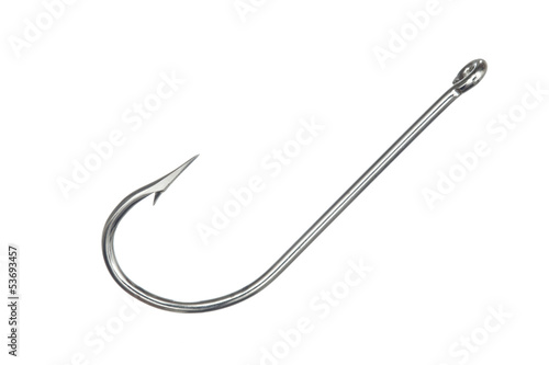fishing hook isolated on a white background