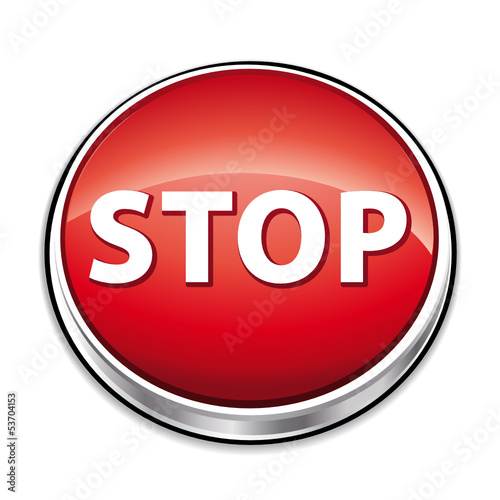 Red stop icon button.