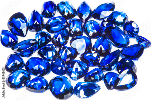 group of blue sapphire