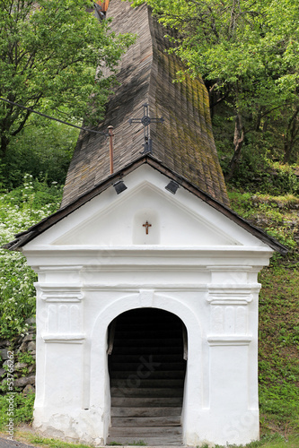 Historical church in Spania dolina, Slovakia