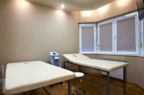 empty room in physiotherapy clinic