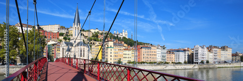 Panoramic view of Lyon city