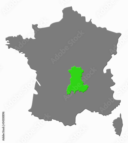 France. Région auvergne