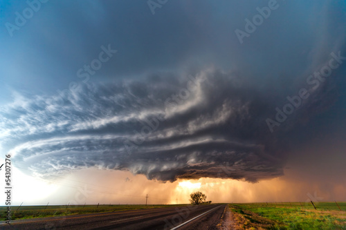 Severe thunderstorm in the Great Plains