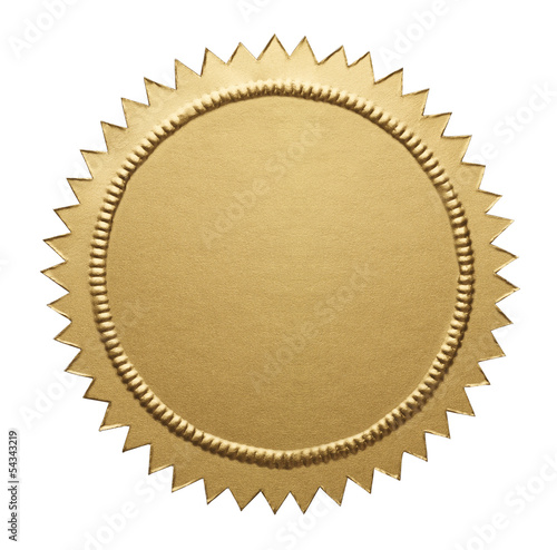 Gold Metallic Seal