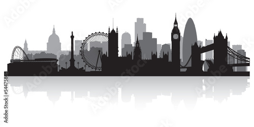 London city skyline silhouette