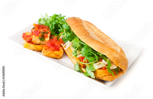 bánh mì kanapka wietnam bagietka tofu ser