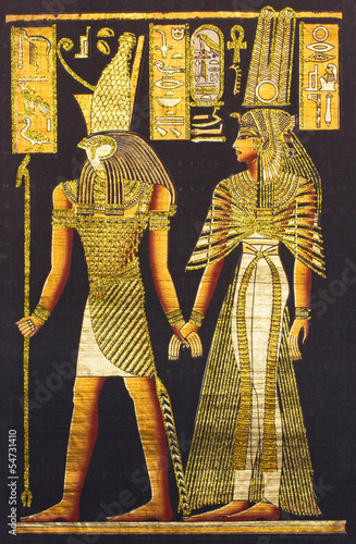 Black egyptian papyrus