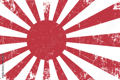 Japan's Emperial Navy Ensign Flat Texture