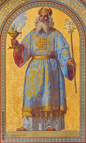 Vienna - Fresco of high priest Aron in Altlerchenfelder church