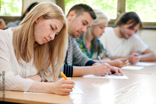 students take the test