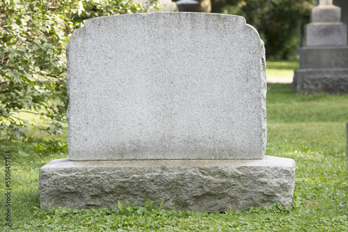 Blank Headstone