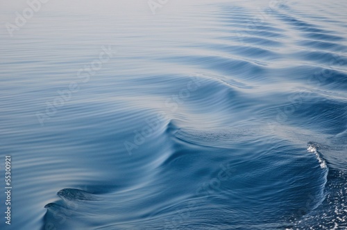 Waves on adriatic sea behind the ship