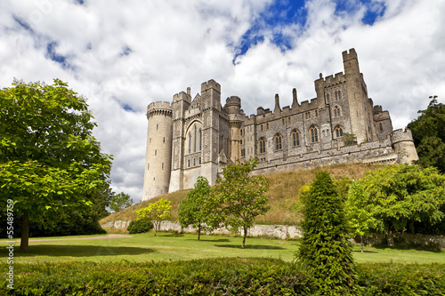 Arundel Castle, restored medieval castle in West Sussex