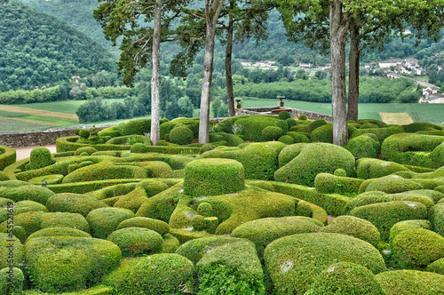 Perigord, the picturesque garden of Marqueyssac in Dordogne