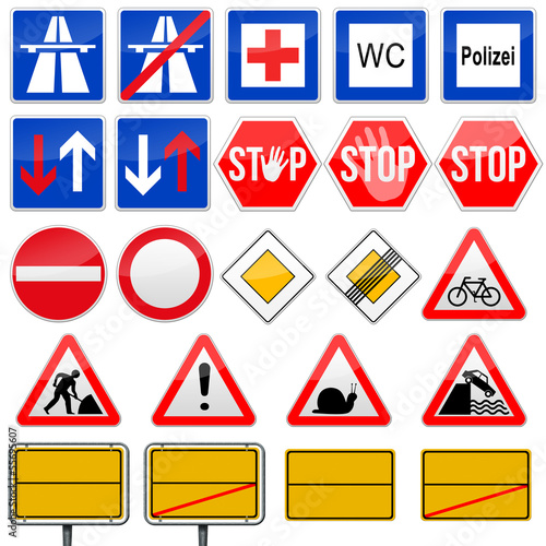 23 Verkehrszeichen, Verkehrsschilder, Schilder