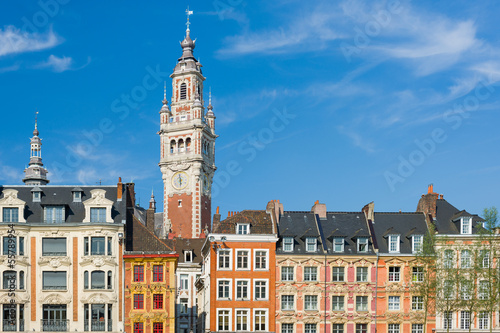 View on chamber of commerce in Lille