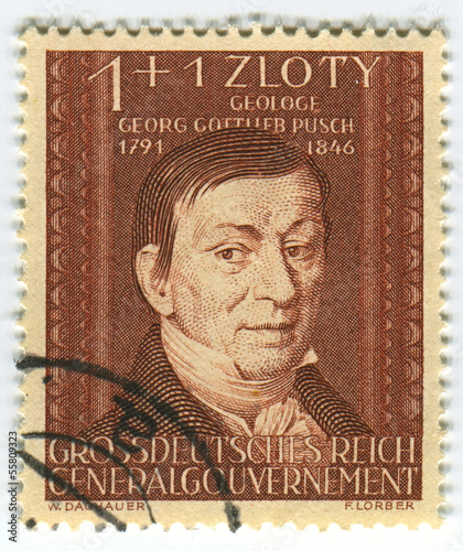 Postage stamp.