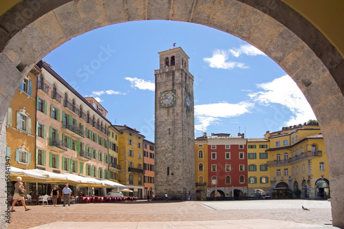 Riva del Garda, Promenade, Gardasee, Glockenturm, Hafen, Italien
