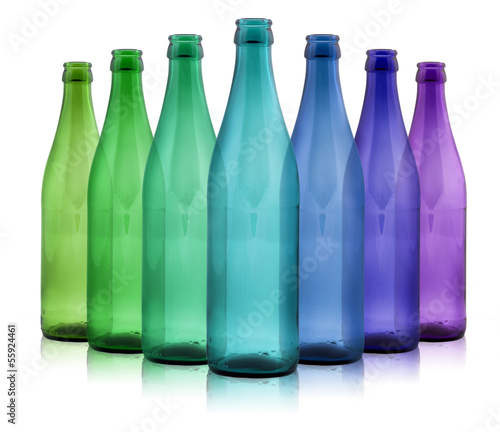 Colored bottles