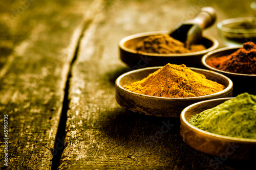 Bowl of Asian curry powder