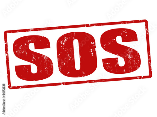 SOS stamp