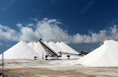 Salzernte Bei Ses Salines auf Mallorca