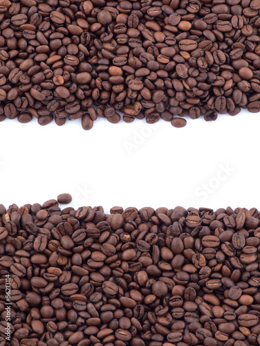 Spilled coffee beans