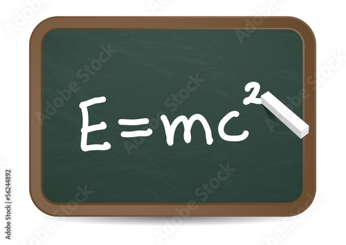 Kreidetafel E=mc2