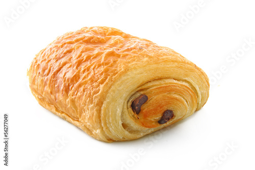 Pain au chocolat isolé