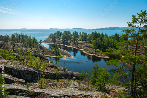 rocky islands of Ladoga lake