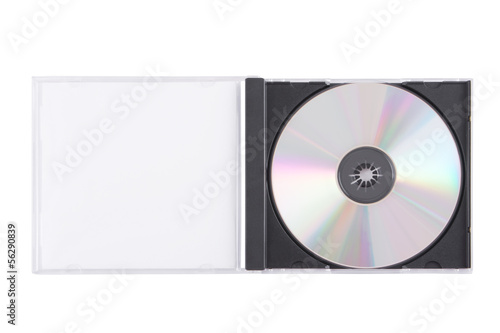 DVD case isolated on a white background.