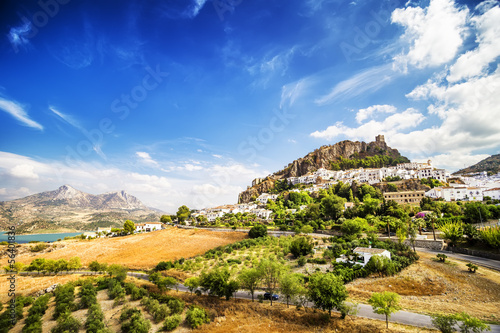 Zahara de la Sierra, town located in Cadiz, Andalusia, Spain.