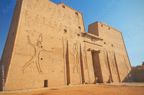 Entrance to the Horus Temple ( Edfu, Egypt )