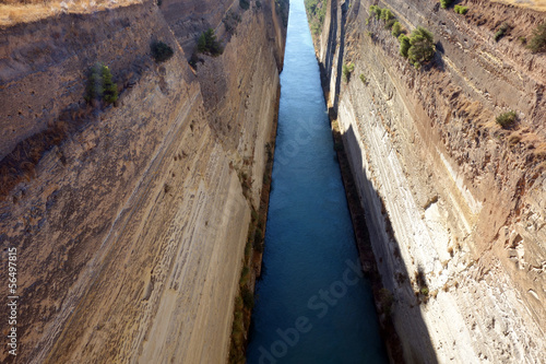 Le Canal de Corinthe en Grèce