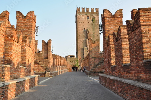 Bridge Ponte Scaligero in Verona Italy