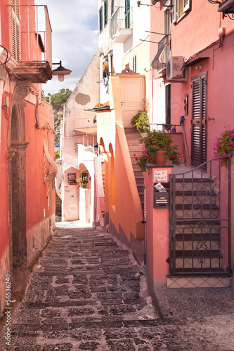 italienische Gasse auf Procida