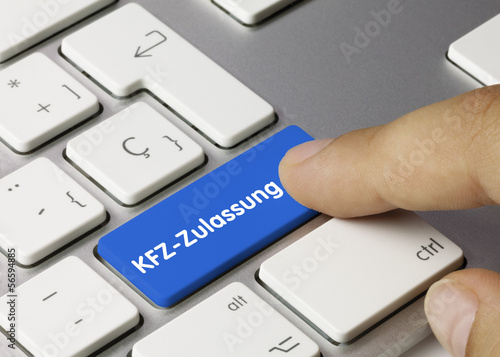 KFZ-Zulassung Tastatur