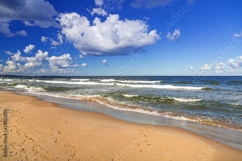 Baltic Sea beach in Poland