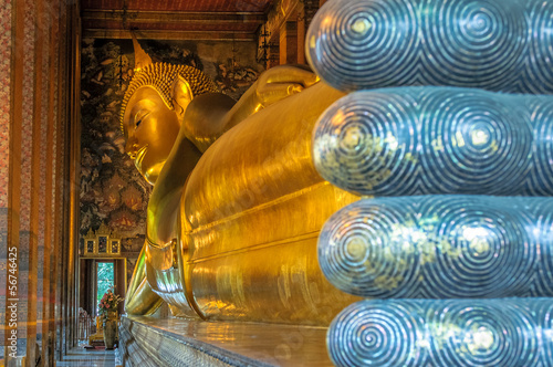 Reclining buddha, Wat Pho, Bangkok, Thailand