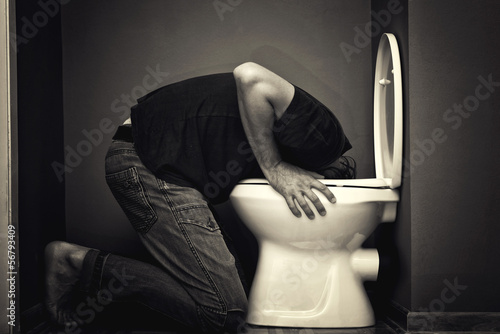 Man vomiting