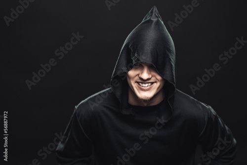 guy in a black robe