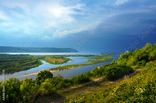 The river Volga, the city of Samara