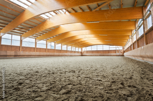 Empty indoor riding hall